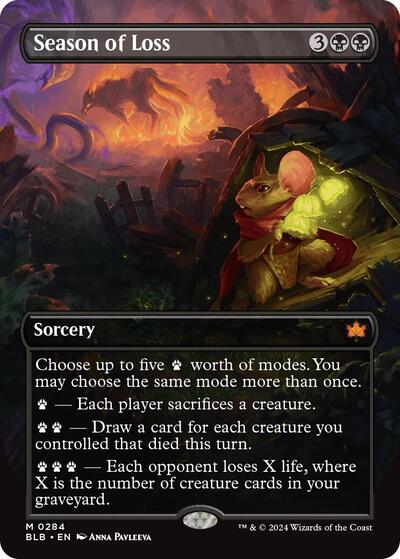Season of Loss (Borderless) (Bloomburrow) Near Mint