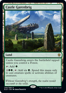 Castle Garenbrig (Throne of Eldraine) Damaged / Poor