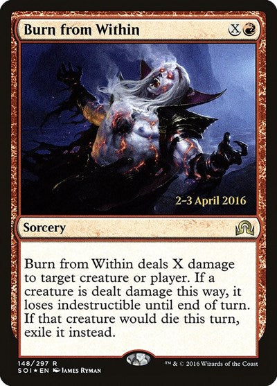 Burn from Within (Promos: Prerelease Cards) Near Mint Foil
