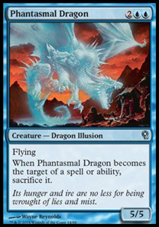 Phantasmal Dragon (Duel Decks: Jace vs Vraska) Light Play