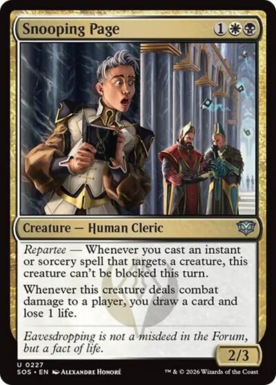 Snooping Page (Secrets of Strixhaven) Light Play Foil
