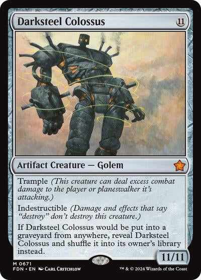 Darksteel Colossus (Foundations) Light Play