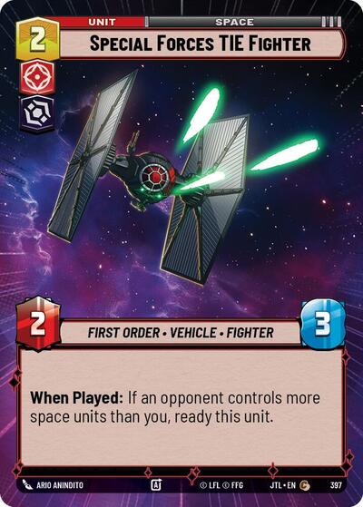 Special Forces TIE Fighter (Hyperspace) (Jump to Lightspeed) Near Mint