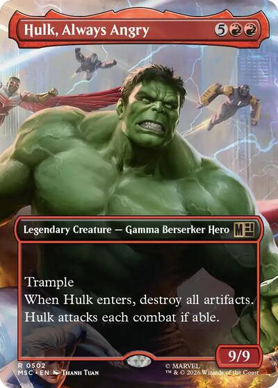 Hulk Always Angry Borderless|3|0|0.00