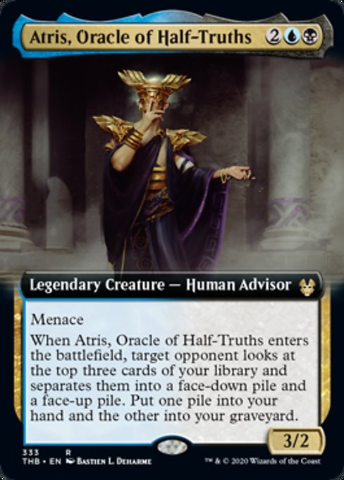 Atris, Oracle of Half-Truths (Extended Art) (Theros Beyond Death) Light Play