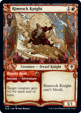 Rimrock Knight (Showcase) (Throne of Eldraine) Near Mint Foil