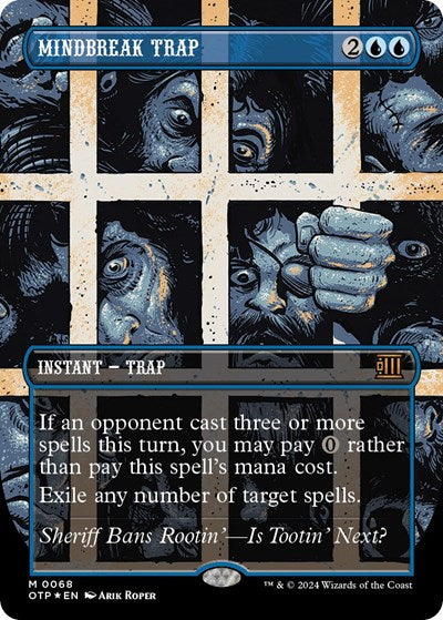 Mindbreak Trap (Textured Foil) (Outlaws of Thunder Junction: Breaking News) Near Mint Foil