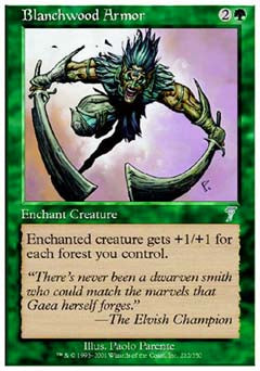 Blanchwood Armor (7th Edition) Light Play Foil