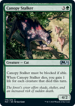 Canopy Stalker (Magic 2021 Core Set) Near Mint Foil
