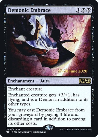 Demonic Embrace (Promos: Prerelease Cards) Light Play Foil
