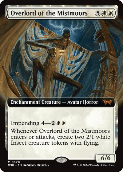Overlord of the Mistmoors (Extended Art) (Duskmourn: House of Horror) Light Play Foil