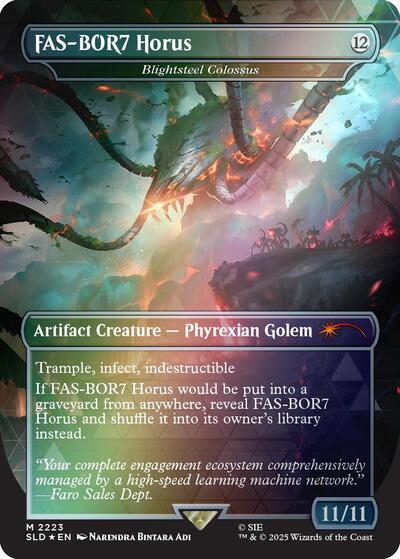 FAS-BOR7 Horus - Blightsteel Colossus (Rainbow Foil) (Secret Lair) Near Mint Foil