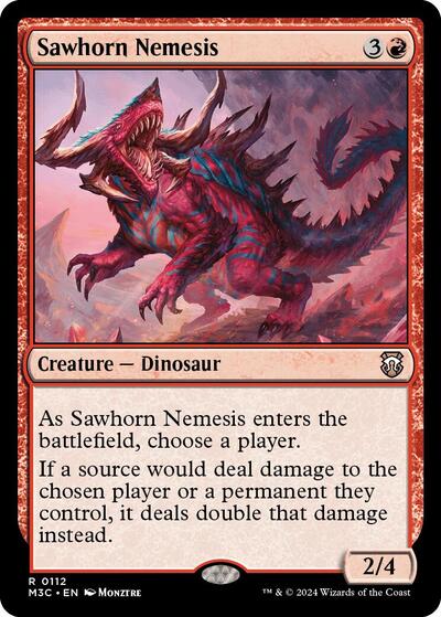 Sawhorn Nemesis (Commander: Modern Horizons 3) Light Play