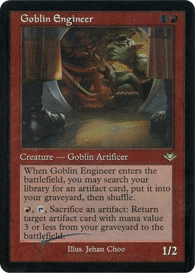 Goblin Engineer (Retro Frame) (Foil Etched) (Modern Horizons 1 Retro Frames) Light Play Foil