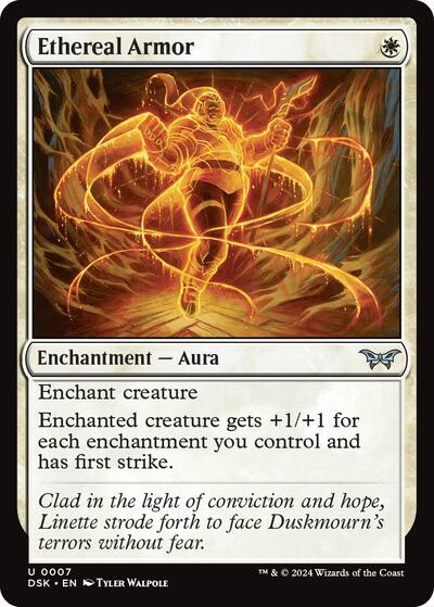Ethereal Armor (Duskmourn: House of Horror) Near Mint Foil