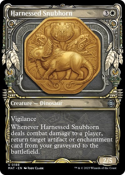 Harnessed Snubhorn (Halo Foil) (March of the Machine: The Aftermath) Near Mint Foil