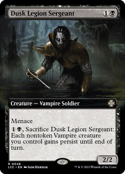Dusk Legion Sergeant (Extended Art) (Commander: The Lost Caverns of Ixalan) Near Mint