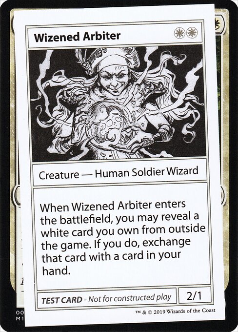 Wizened Arbiter (No PW Symbol) (Mystery Booster Test Print 2021) Light Play