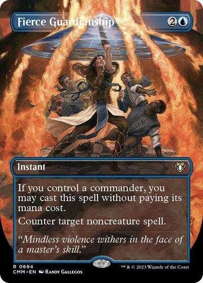 Fierce Guardianship (Borderless) (Commander Masters) Light Play