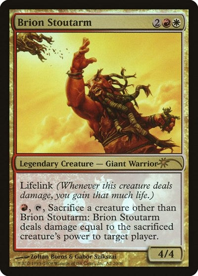 Brion Stoutarm (Promos: Media) Damaged / Poor Foil