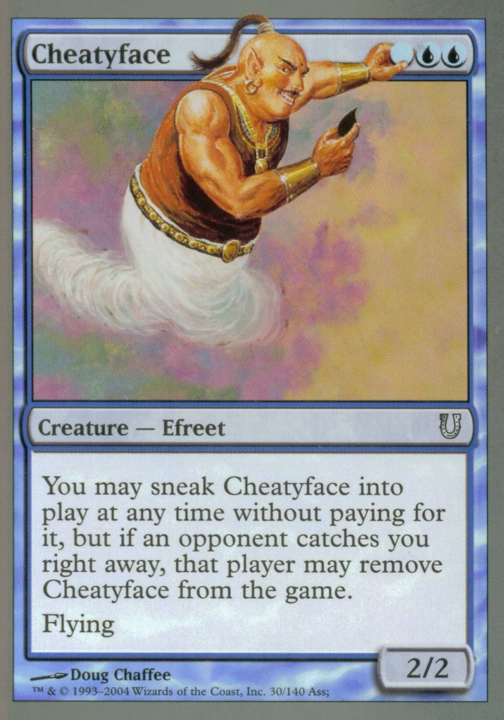 Cheatyface (Unhinged) Near Mint Foil