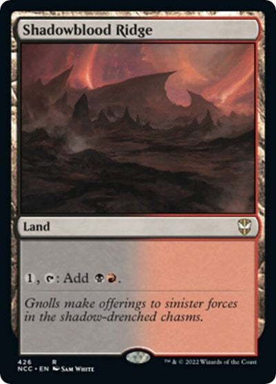 Shadowblood Ridge (Commander: Streets of New Capenna) Light Play