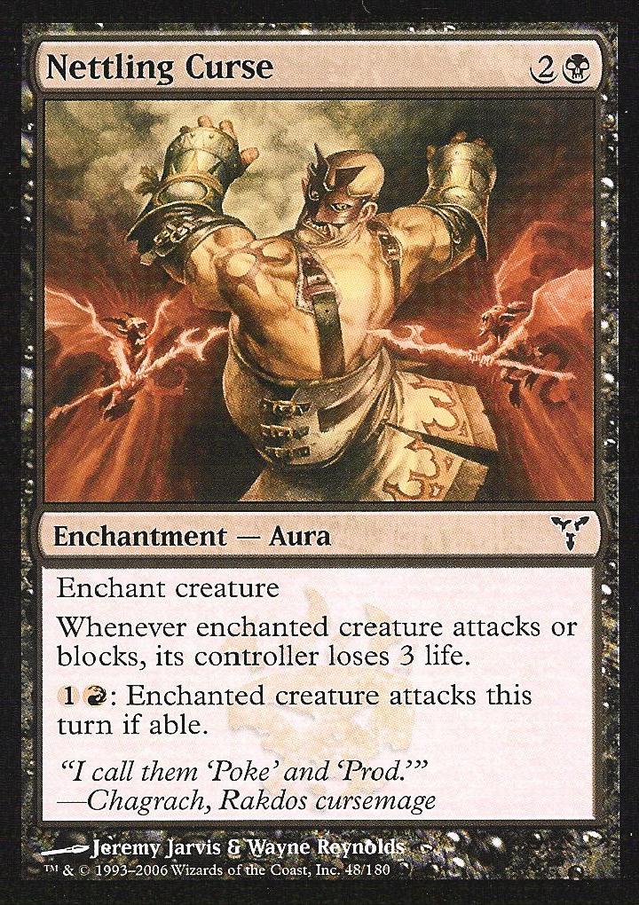 Nettling Curse (Dissension) Medium Play Foil