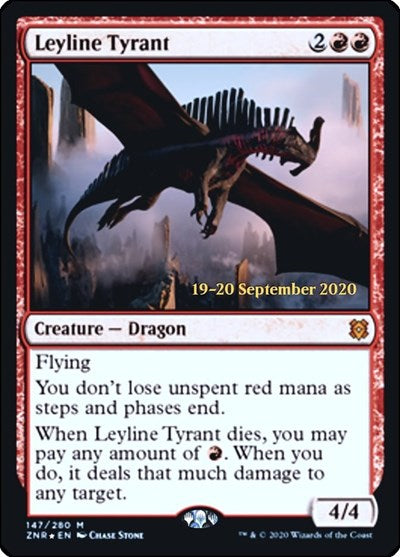 Leyline Tyrant (Promos: Prerelease Cards) Light Play Foil