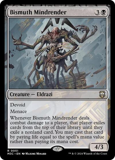 Bismuth Mindrender (Ripple Foil) (Commander: Modern Horizons 3) Medium Play Foil