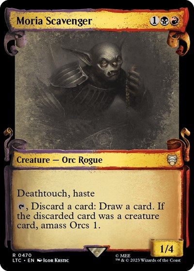 Moria Scavenger (Showcase Scrolls) (Commander: The Lord of the Rings: Tales of Middle-earth) Medium Play Foil
