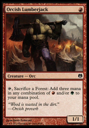 Orcish Lumberjack (Duel Decks: Heroes vs Monsters) Heavy Play