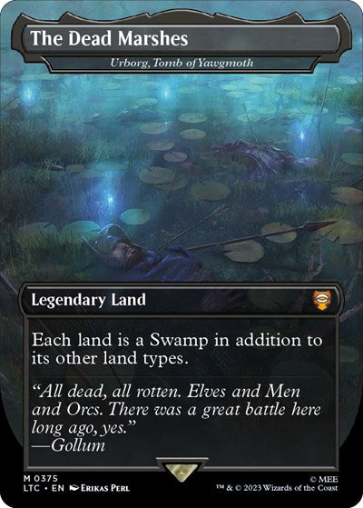 The Dead Marshes - Urborg, Tomb of Yawgmoth (Commander: The Lord of the Rings: Tales of Middle-earth) Light Play Foil