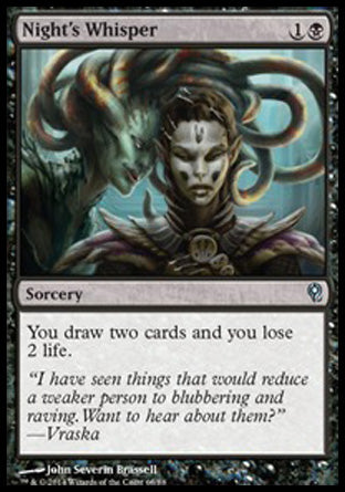 Night's Whisper (Duel Decks: Jace vs Vraska) Medium Play