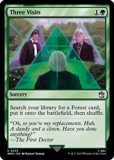 Three Visits (Universes Beyond: Doctor Who) Near Mint Foil