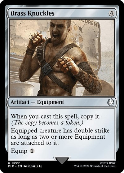 Brass Knuckles (Universes Beyond: Fallout) Light Play Foil