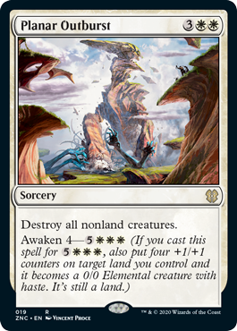 Planar Outburst (Commander 2020 Zendikar Rising) Medium Play