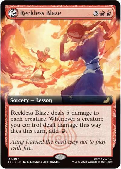 Reckless Blaze (Extended Art) (Avatar: The Last Airbender: Eternal-Legal) Near Mint Foil