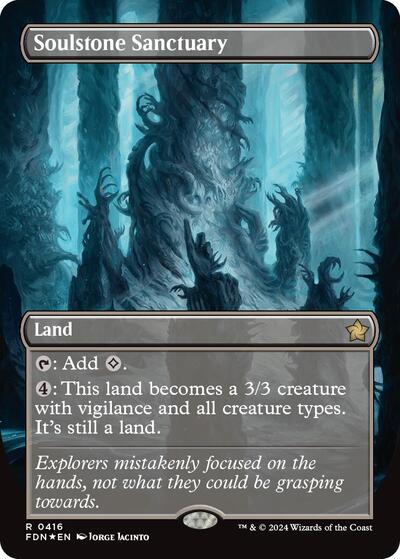 Soulstone Sanctuary (Borderless) (Mana Foil) (Foundations) Near Mint Foil