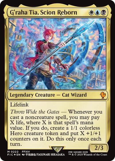 G'raha Tia, Scion Reborn (Surge Foil) (Commander: FINAL FANTASY) Light Play Foil