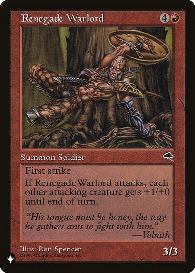 Renegade Warlord (The List) Near Mint
