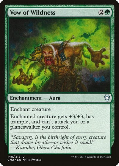 Vow of Wildness (Commander Anthology Volume II) Medium Play
