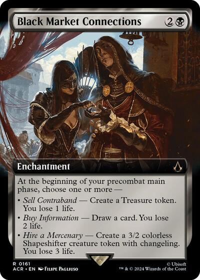 Black Market Connections (Extended Art) (Universes Beyond: Assassin's Creed) Near Mint Foil