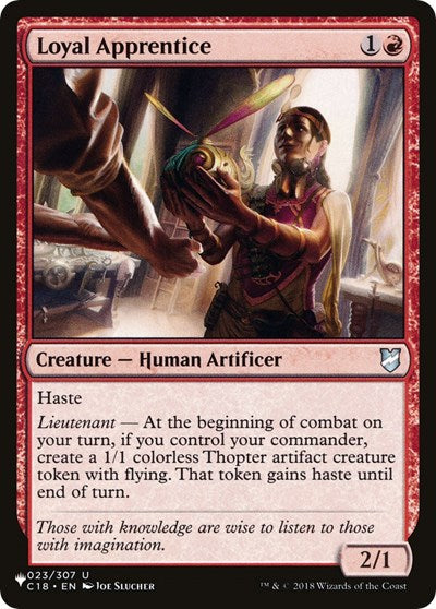 Loyal Apprentice (The List) Medium Play