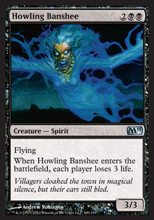 Howling Banshee (Magic 2011 Core Set) Medium Play Foil
