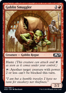 Goblin Smuggler (Magic 2020 Core Set) Light Play Foil