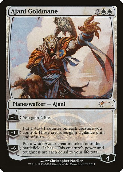 Ajani Goldmane (2011 Pro Tour) (Promos: Pro Tour) Medium Play Foil