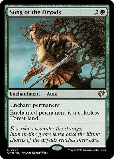 Song of the Dryads (Commander Masters) Near Mint Foil
