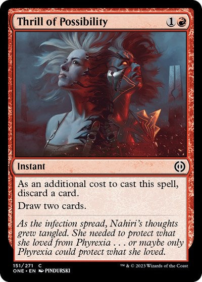 Thrill of Possibility (Phyrexia: All Will Be One) Medium Play