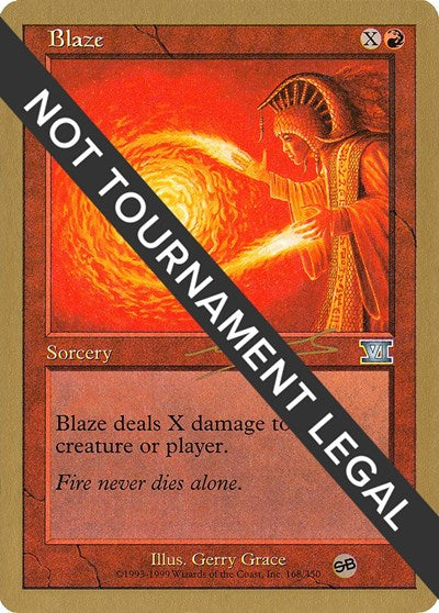 Blaze - 2000 Nicolas Labarre (6ED) (SB) (World Championship Decks) Near Mint