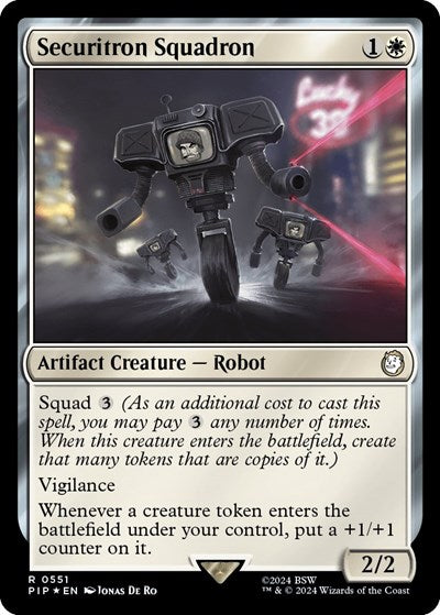 Securitron Squadron (Surge Foil) (Universes Beyond: Fallout) Near Mint Foil